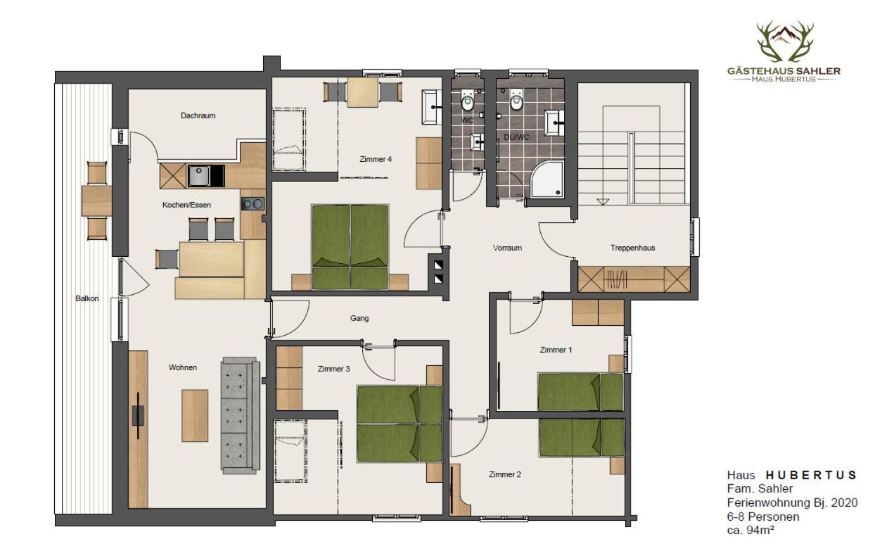 Haus Hubertus - Gaestehaus Sahler Partenen Ngoại thất bức ảnh